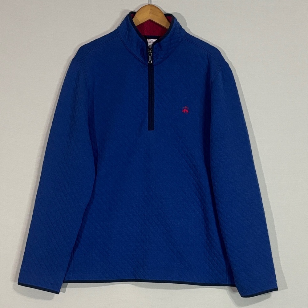 Brooks Brothers Royal Blue Zip-Up Sweater